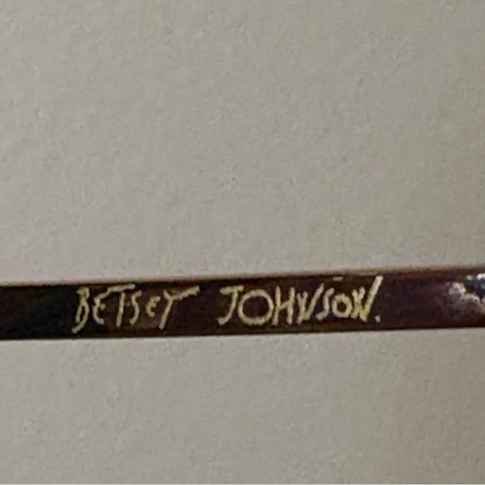 Betsy Johnson Black and Gold Sunglasses